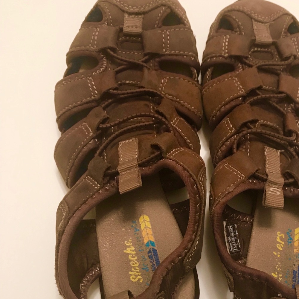 Sketchers Sandals / Walking Shoes - Brown Size 5.5